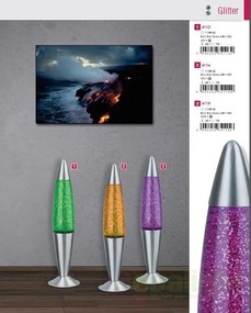 Veioza, lampa decorativa H-42cm Glitter 4115 RX