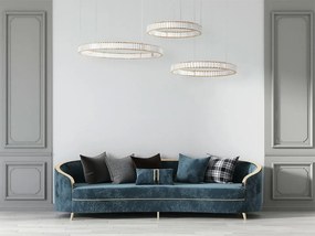 Lustra suspendata LED design ambiental Ring 3B auriu