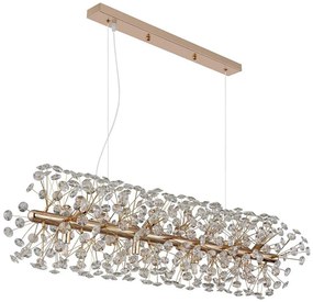 Globo 64135H4 - Lustru LED suspendat pe cablu KATRINA 12xG9/3,5W/230V auriu