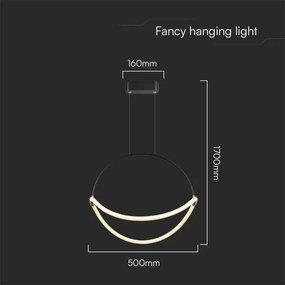 Lustră LED pe cablu LED/16W/230V 4000K
