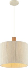 Brilliant - Lustră suspendată pe cablu ARLO 1xE27/20W/230V Ø 35 cm crem