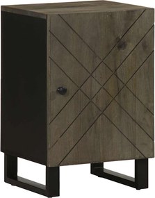 vidaXL Dulap de baie, negru, 38x33x58 cm, lemn masiv de mango