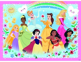 PUZZLE PRINTESELE DISNEY, 100 PIESE GLITTER - RAVENSBURGER (RVSPC13326)