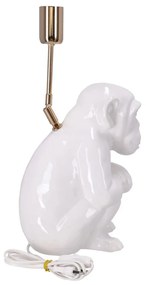Lampa ceramica Maimuta Alba h 35 cm