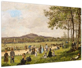Tablou - French 19th Century, Race Course at Longchamps, reproducere (90x60 cm)