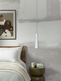 Pendul metal design modern Bordeaux alb