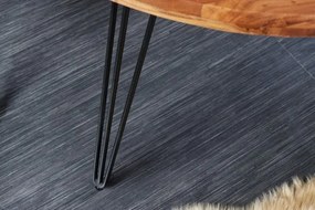 Masa rotunda design industrial vintage Scorpion 120cm, salcam natur