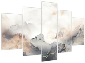 Tablou - Munte abstracție cu textura de marmură (150x105 cm)