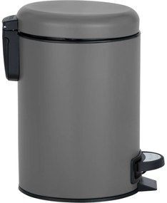 Wenko Coș de gunoi cu pedală Leman 3 l, gri, 3 l