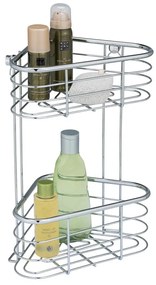 Raft de duș de colț Wenko Trestina, 25 x 35 cm, argintiu