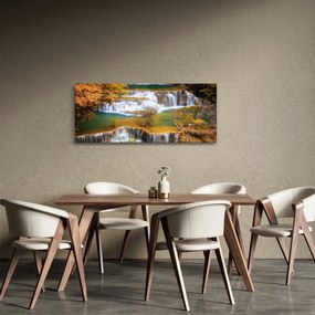 Tablou - Cascada Huay Mae Khamin, Thailanda (120x50 cm)