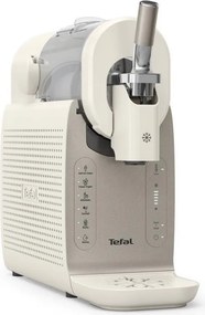 Aparat de inghetata 16in1 Tefal Freezi IG803AE0, 200 W, 1,4 l, 5 programe automate, Functionare silentioasa, Fara congelare prealabila, Alb/Argintiu