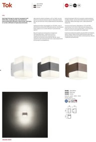 Aplică LED de exterior TOK LED/14,8W/230V IP44 antracit Redo 90492