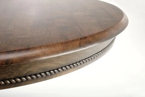 Masa extensibila William nuc - L90/124 x l90 x h75 cm