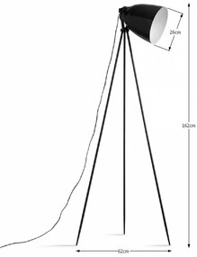Lampa de podea Metal Negru, CINDA TYP 5