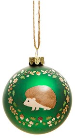 Glob de Crăciun lucrat manual din sticlă ø 6 cm Woodland Hedgehog – Sass &amp; Belle