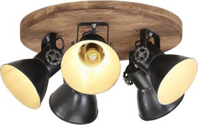 vidaXL Lampă de tavan 25 W, negru, 50x50x25 cm, E27