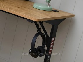 Masă PC Matts 140 (stejar + negru). 1109791