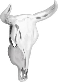 vidaXL Cruzimea de taur Argintiu 34 x 13 x 53 cm Aluminiu