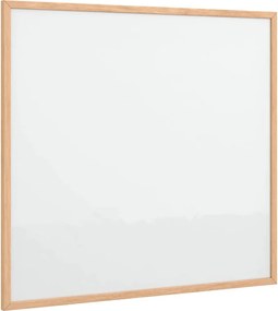 vidaXL Tablă albă magnetică cu ramă din lemn masiv de pin 60x55 cm