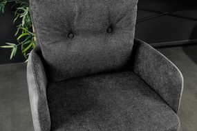 Scaun de bar pivotant BIG GEORGE antracit