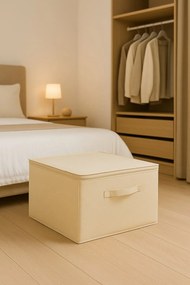 Cutie de depozitare din pâslă, Aberto Design, Culoare: Cremă