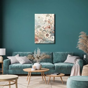 Tablou flori elegante în linii fine