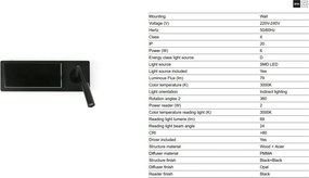 Aplica LED ambientala cu reader LED MOOD negru