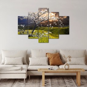 Tablou - Peisaj cu pomul înflorit (150x105 cm)