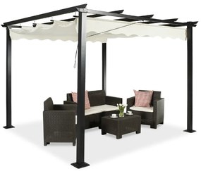 Pergolă de terasă independentă Tenerife 3 x 4 m crem
