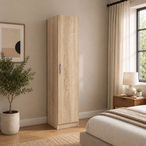 Dulap Remi, O Usa, cu polite, Stejar Sonoma, 40 x 51 x 170 cm