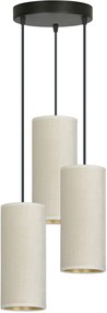 Emibig Bente lampă suspendată 3x60 W alb-negru-auriu 1059/3PREM