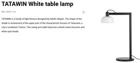 Veioza/Lampa de masa design ambiental TATAWIN alb