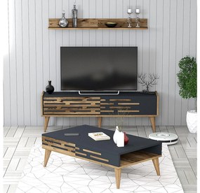 Set mobilier living Valencia (nuc + antracit). 1089314