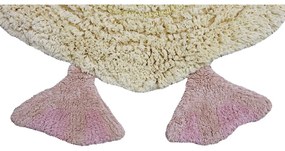 Covor pentru copii galben lavabil/țesut manual din bumbac 95x120 cm Ducky – Lorena Canals