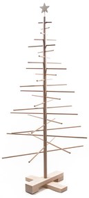 Brad de Crăciun din lemn Nature Home, înălțime 125 cm