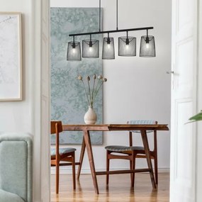 Lustră pe cablu Brilo 4076-055 RETRO 5xE14/40W/230V