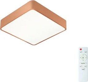 Brilagi - Plafonieră LED reglabilă POOL SQUARE LED/36W/230V 40x40 cm bronză + telecomandă