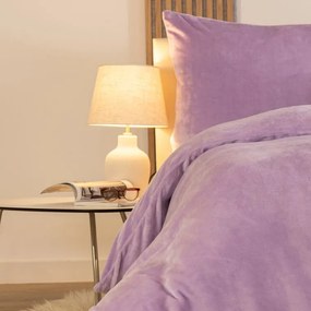 decoDoma Lenjerie de pat din micropluş violet
