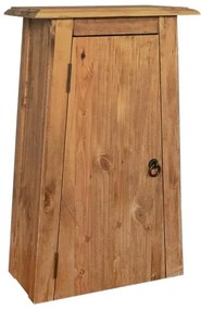 vidaXL Dulap suspendat baie, lemn masiv de pin reciclat, 42x23x70 cm