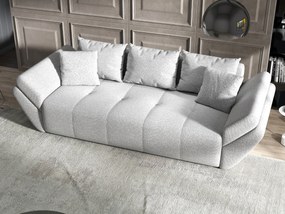 Canapea extensibilă dumonde cu ladă de depozitare si sezut confortabil din spuma high-density, Berlin Euphoria Dove 250x100 cm