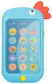 Baby Mix Baby phone Papagal albastru , 8 x 14 x 2cm