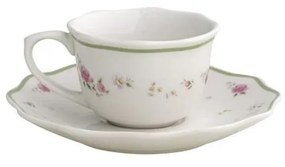 Set 2 cești din porțelan pentru cafea Brandani Nonna Rosa