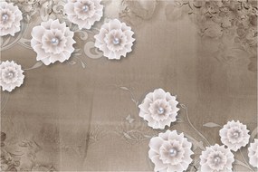 Tablou - Draperie cu flori (90x60 cm)
