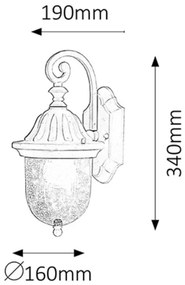Rabalux 8388 - Corp de iluminat perete exterior SYDNEY 1xE27/60W/230V