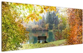 Tablou cu pescărie (120x50 cm)