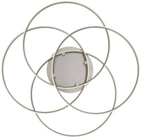 Plafoniera LED rotativa orientabila metal nichel KOMBOS