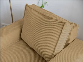 Fotoliu cu taburet SMART SET, mustar