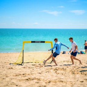 SPORTNOW Poartă de Fotbal Pop-Up și Pliabilă, Galben | Aosom Romania