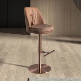Scaun de bar pivotant cu inaltime reglabila Stool maro